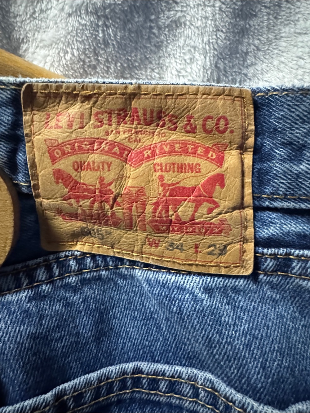 Levi's Blue Denim Jeans - Classic Fit